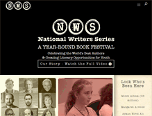 Tablet Screenshot of nationalwritersseries.org